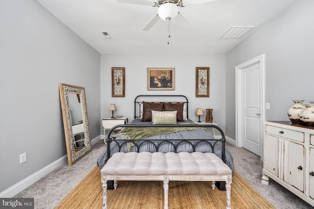 10605 Springvale Ln, Spotsylvania, VA 22551 - bedroom featuring light colored carpet, baseboards, and ceiling fan