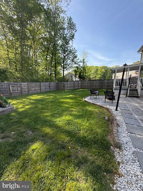 view of yard featuring a patio area