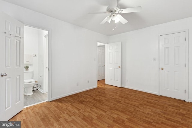 10804 Cobblestone Dr, Spotsylvania, VA 22553 - unfurnished bedroom featuring light wood-style floors and ensuite bath