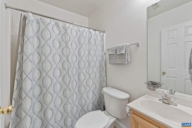 1103 Druid Ave Unit D, Charlottesville, VA 22902 - full bath with toilet, vanity, and a shower with curtain