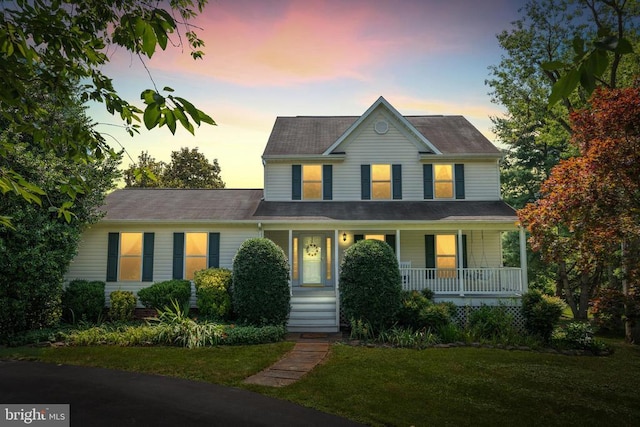 17417 Hawthorne Ave, Culpeper, VA 22701 - view of front of house with a porch and a front yard