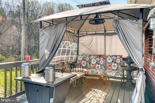 10119 Jameson Ln, Culpeper, VA 22701 - wooden deck with a gazebo