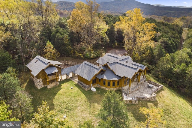 10312 US Highway 340n, Rileyville, VA 22650 - aerial view of property and surrounding area featuring a forest and a mountain backdrop