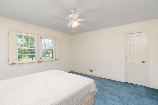 812 Meadowbrook Rd, Waynesboro, VA 22980 - bedroom with carpet flooring, baseboards, and ceiling fan