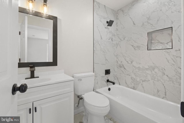 10909 Meadowlark Ln, Spotsylvania, VA 22553 - bathroom with vanity and  shower combination