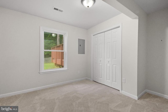 10909 Meadowlark Ln, Spotsylvania, VA 22553 - unfurnished bedroom with electric panel, carpet, and a closet
