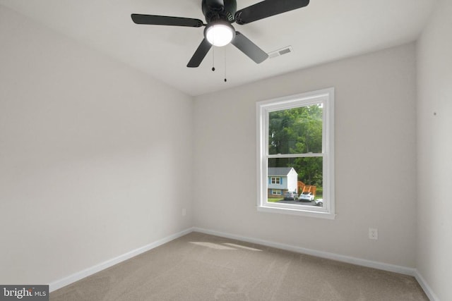 10909 Meadowlark Ln, Spotsylvania, VA 22553 - unfurnished room with light carpet and ceiling fan