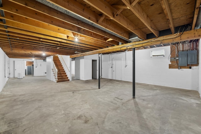 10304 Spotswood Trl, Mcgaheysville, VA 22840 - unfinished below grade area with electric panel and stairway