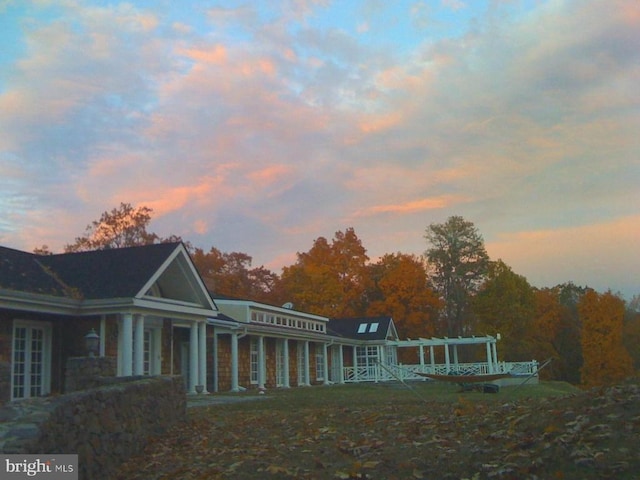 - view of back of property