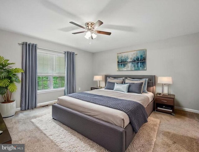 1003 Confederate Dr, Locust Grove, VA 22508 - bedroom featuring carpet flooring and a ceiling fan