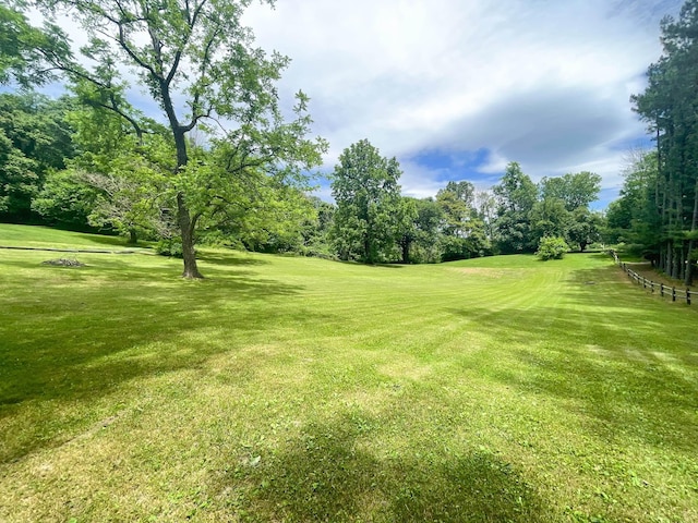 291 Wild Rose Ln, New Market, VA 22844 - view of grassy yard featuring view of wooded area and golf course view