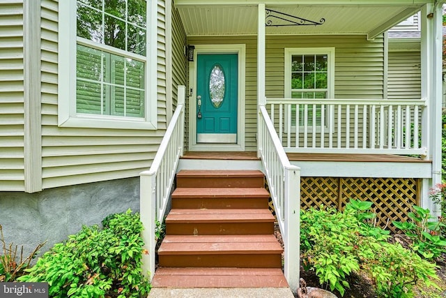 188 Byrd Point Ln, Louisa, VA 23093 - doorway to property with covered porch
