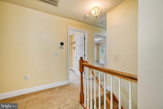 188 Byrd Point Ln, Louisa, VA 23093 - corridor featuring an upstairs landing and light colored carpet