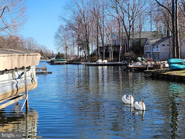 dock with a water view