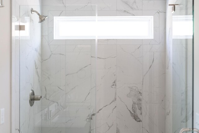 216 Spring Run Ln, Waynesboro, VA 22980 - bathroom with a marble finish shower