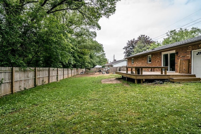 1014 Paul St, Harrisonburg, VA 22802 - view of yard with a deck