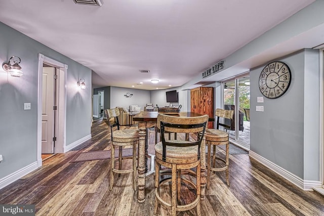129 Lois Ln, Mineral, VA 23117 - dining area featuring wood finished floors and baseboards