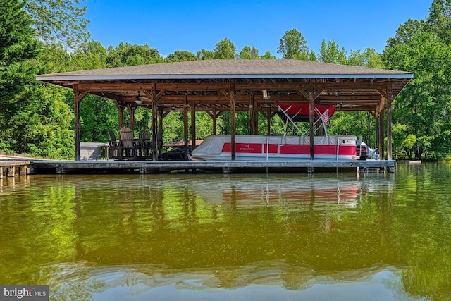 129 Lois Ln, Mineral, VA 23117 - dock area featuring a water view