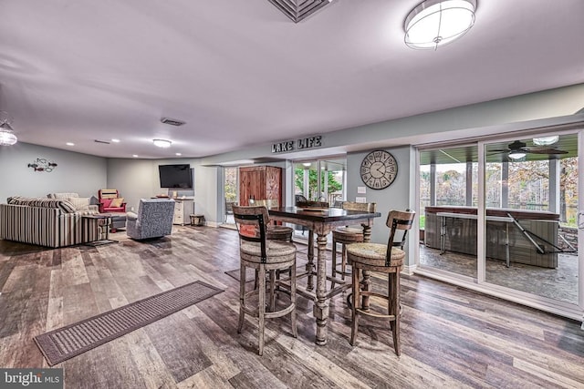 129 Lois Ln, Mineral, VA 23117 - dining room featuring wood finished floors and healthy amount of natural light