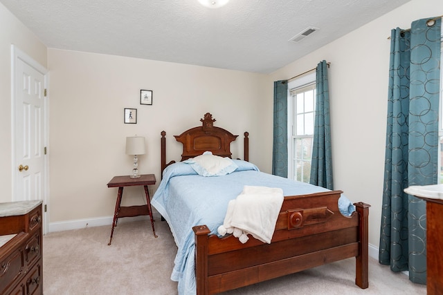 116 Buckingham Pl, Waynesboro, VA 22980 - bedroom with light colored carpet, baseboards, and a textured ceiling