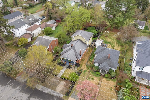 aerial view featuring a residential view
