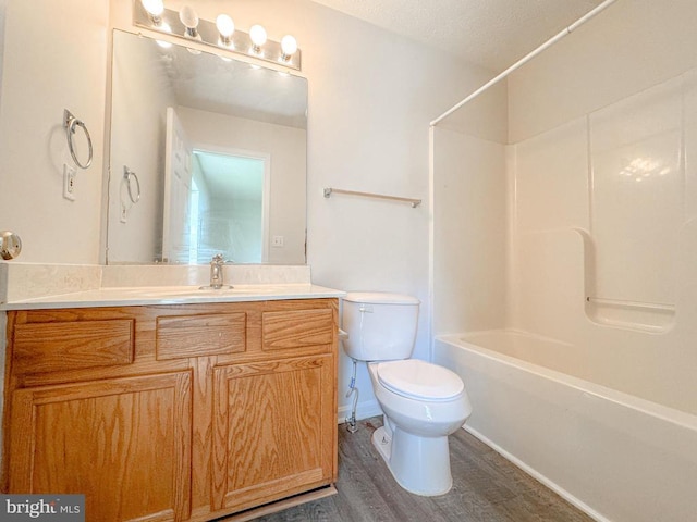 4110 Englandtown Rd, Fredericksburg, VA 22408 - full bathroom with shower / bathtub combination, vanity, and wood finished floors