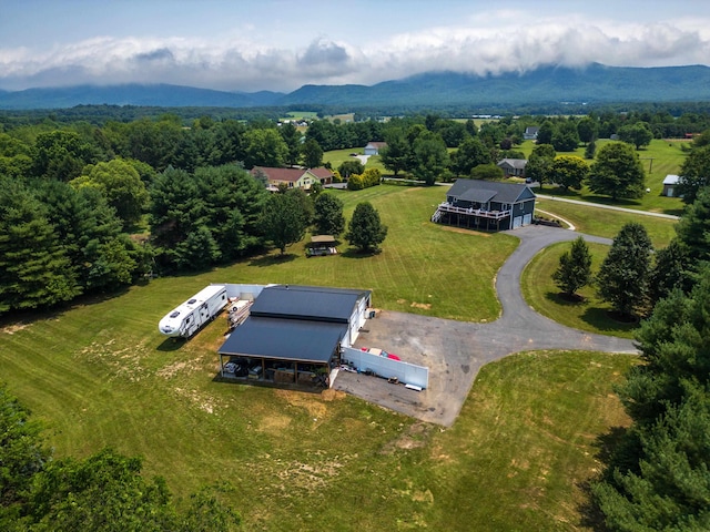 56 Serendipity Ln, Crimora, VA 24431 - aerial view of property and surrounding area featuring mountains