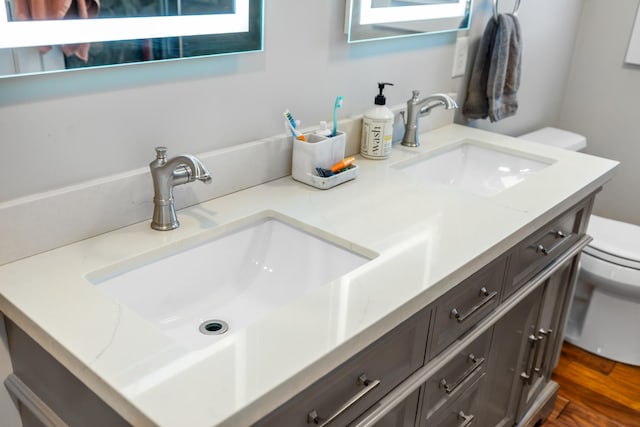 56 Serendipity Ln, Crimora, VA 24431 - bathroom with toilet and double vanity