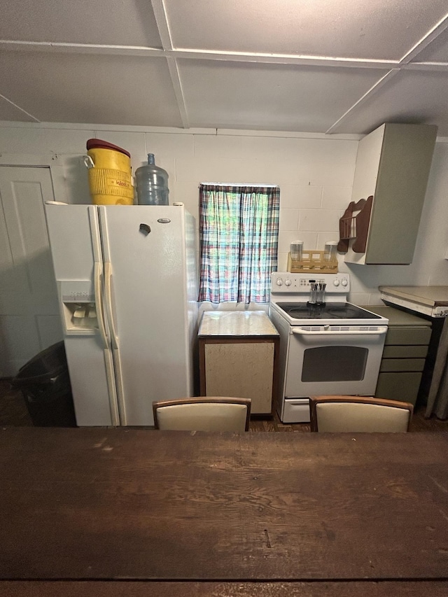 847 Bear Wallow Flat Ln, Deerfield, VA 24431 - kitchen with white appliances