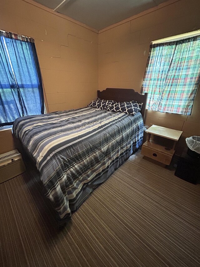847 Bear Wallow Flat Ln, Deerfield, VA 24431 - bedroom featuring concrete block wall