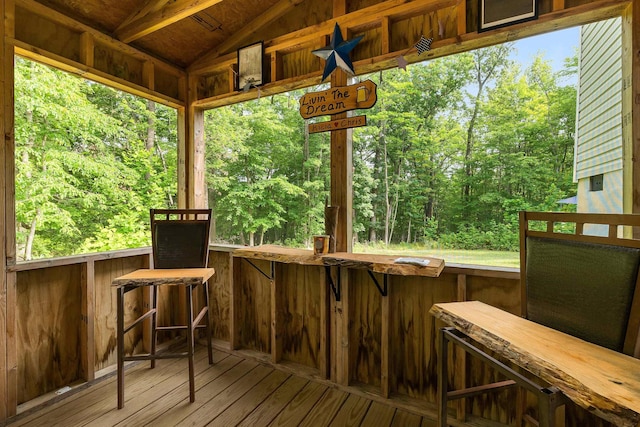 2749 Lee Hwy E, New Market, VA 22844 - deck with a wooded view
