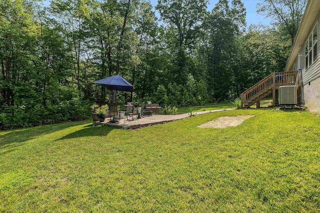 2749 Lee Hwy E, New Market, VA 22844 - view of green lawn with a patio and stairway