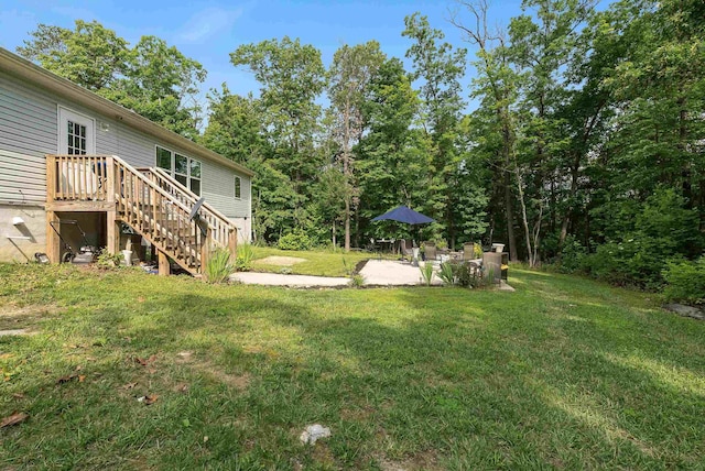 2749 Lee Hwy E, New Market, VA 22844 - view of green lawn with a patio area and stairs