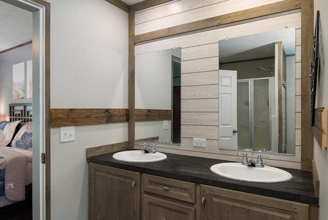 2749 Lee Hwy E, New Market, VA 22844 - ensuite bathroom with double vanity and a stall shower