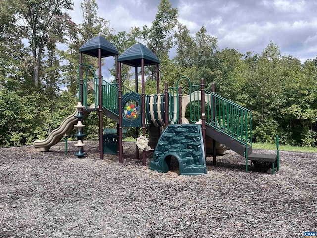 view of community jungle gym