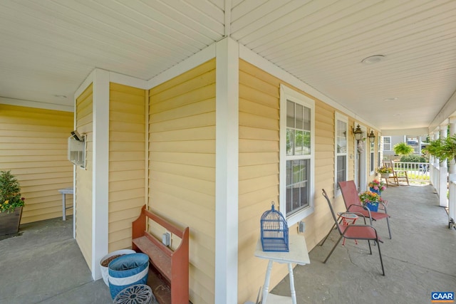 view of patio / terrace featuring covered porch