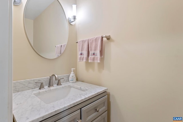 bathroom featuring vanity