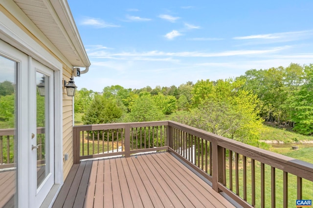 view of wooden terrace