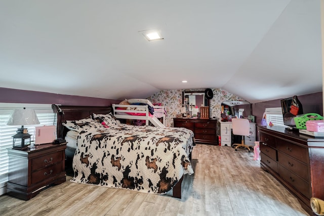 2420 Jollett Rd, Elkton, VA 22827 - bedroom featuring lofted ceiling and wood finished floors