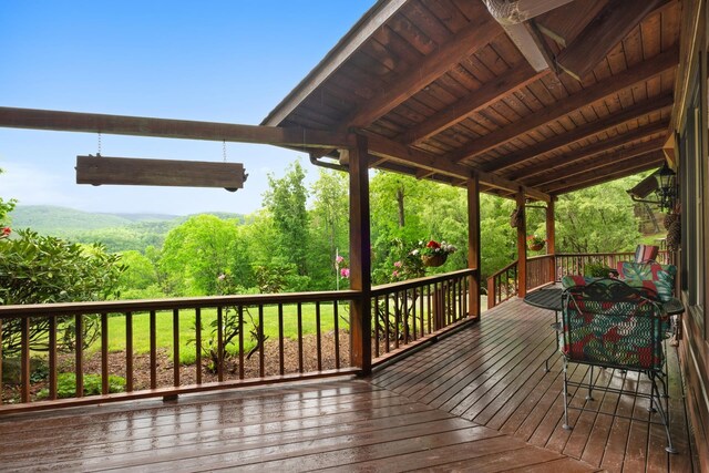 537 High Valley Dr N, Monterey, VA 24465 - view of wooden deck