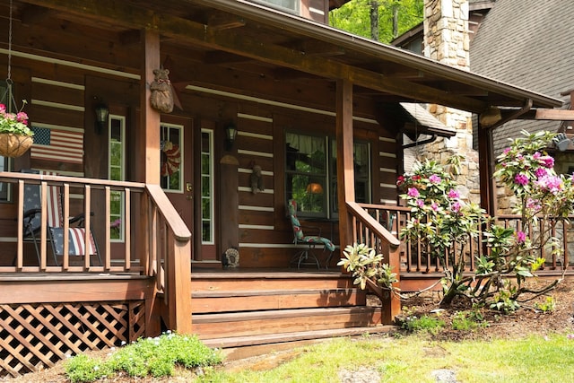 537 High Valley Dr N, Monterey, VA 24465 - doorway to property with covered porch