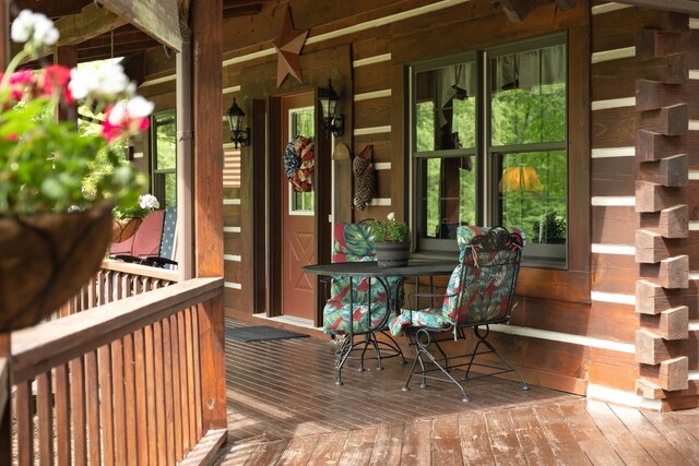 537 High Valley Dr N, Monterey, VA 24465 - wooden deck with a porch