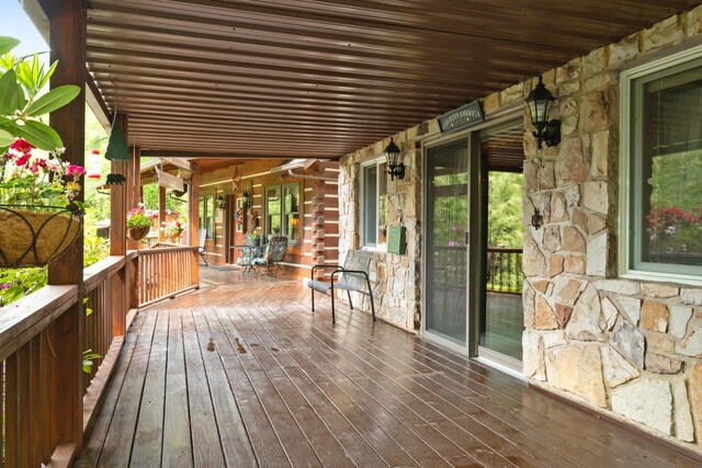 537 High Valley Dr N, Monterey, VA 24465 - wooden deck featuring a porch