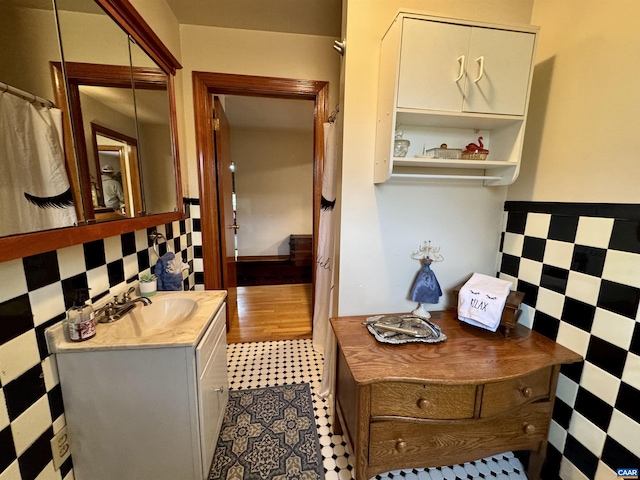 1820 Springhill Rd, Staunton, VA 24401 - bathroom featuring vanity and tile patterned floors