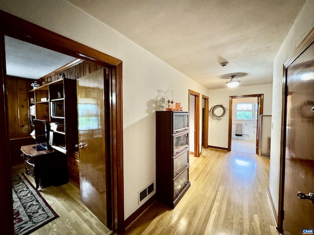 1820 Springhill Rd, Staunton, VA 24401 - corridor featuring light wood-style flooring, baseboards, and a desk