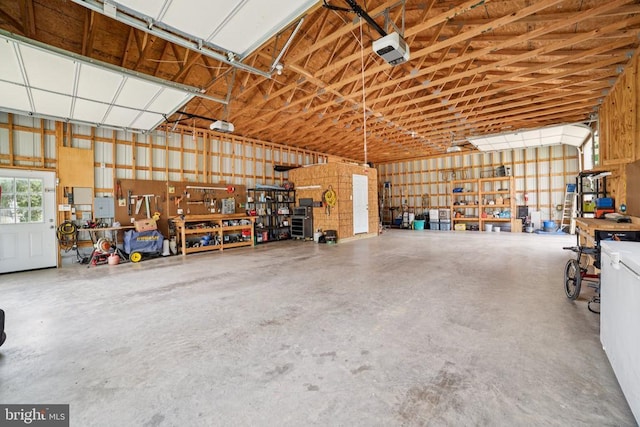 12014 Jefferson Hwy, Mineral, VA 23117 - garage with a workshop area and a garage door opener