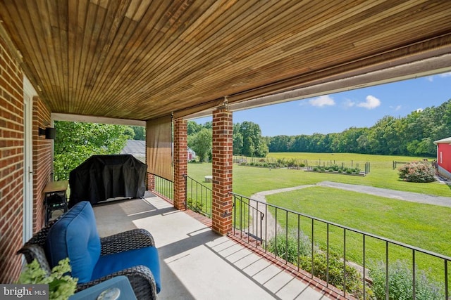 12014 Jefferson Hwy, Mineral, VA 23117 - view of patio / terrace featuring grilling area and a view of rural / pastoral area