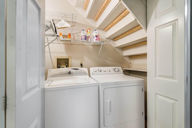 321 Quail Ct, Mcgaheysville, VA 22840 - washroom featuring independent washer and dryer