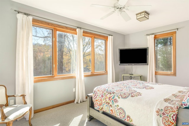 7930 Old Green Mountain Rd, Esmont, VA 22937 - bedroom featuring baseboards, carpet flooring, and ceiling fan