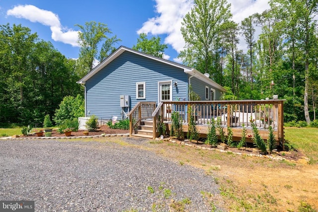 166 John Tucker Rd, Madison, VA 22727 - view of front facade featuring a deck